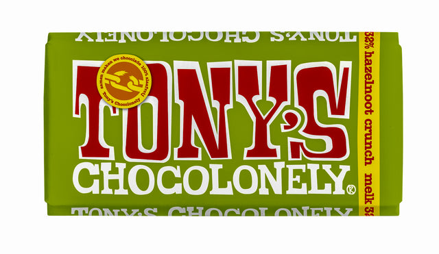 Tony's Chocolonely - Chocolade tony chocolonely melk hazelnoot crunch