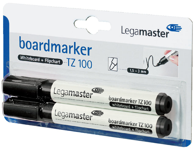 Legamaster - Viltstift legamaster tz100 whiteboard 2mm 2st zw | 10 stuks