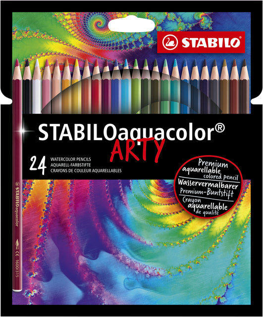 STABILO - Kleurpotlood 1624 aquacolor arty 24st ass