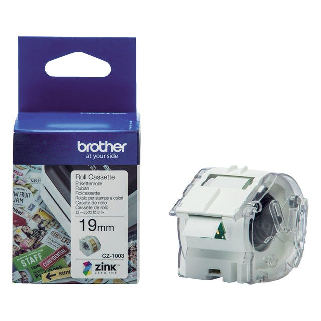 Brother - Label Label CZ -1003 19mmx5m Couleur Impression