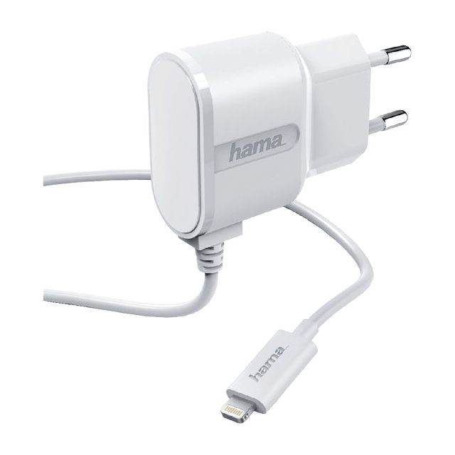 Charger Hama USB-Lightning 1a 1 mètre blanc