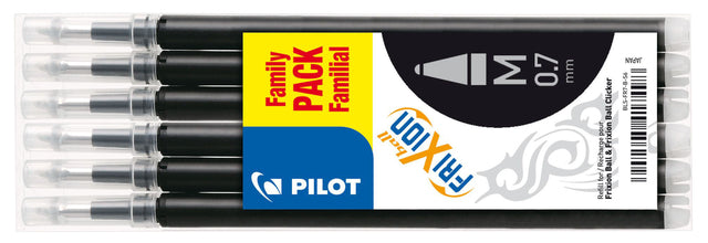 Pilote - RollerPenvulling Pilot Frixion Black 0,35 mm | 12 pièces