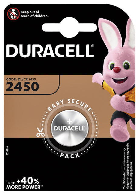 Duracell - knoopcel Specialty Electronics CR2450, blister van 1 stuk