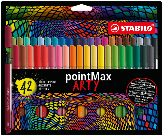 STABILO - Viltstift pointmax 488/42 arty m 42st ass