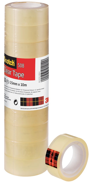 Scotch - Klebeband 508 15 mmx10m transparent