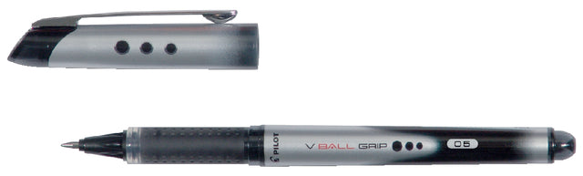 Pilot - roller V-BALL Grip, fijne punt 0,5 mm, zwart