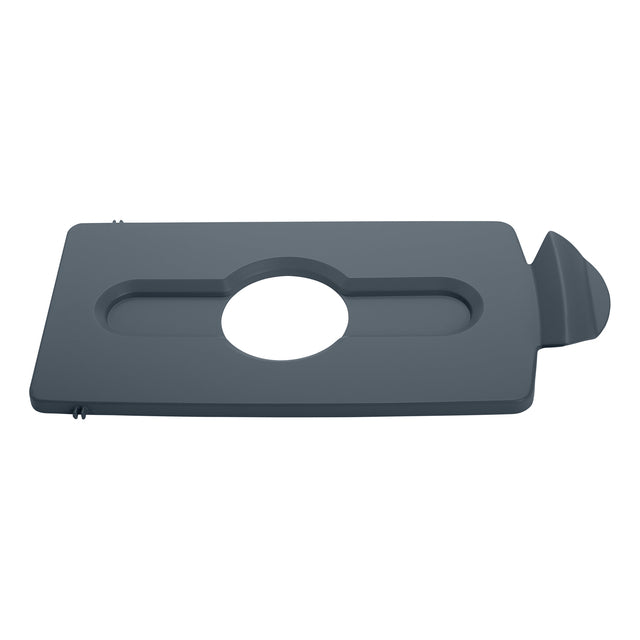 Rubbermaid - Couverture de déchets Slim Jim Recyclestation Gray pour les bouteilles