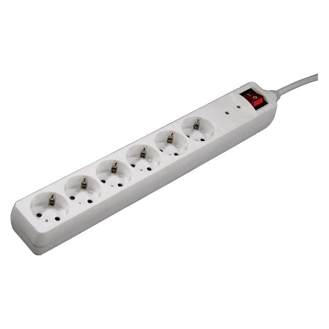 Hama Socket 6-mal gesicherte 1,4 m weiß