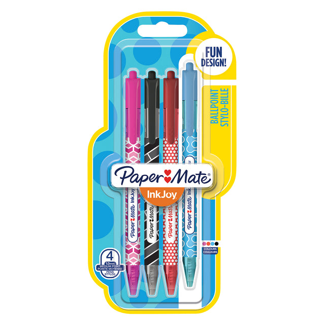 Paper Mate - Balpen  inkjoy wrap assorti | 12 stuks