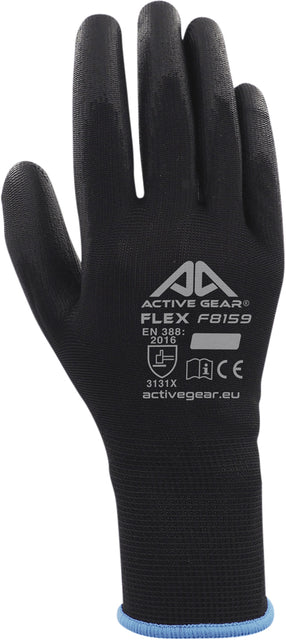 ActiveGear - Handschuhgreifer pu -flex schwarz klein | 12 Stücke