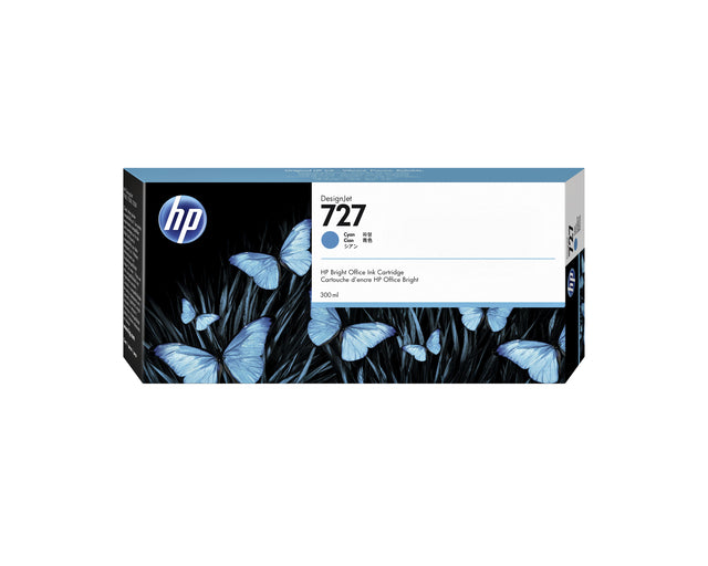 HP - Inkcartridge F9J76A 727 300 ml Blau