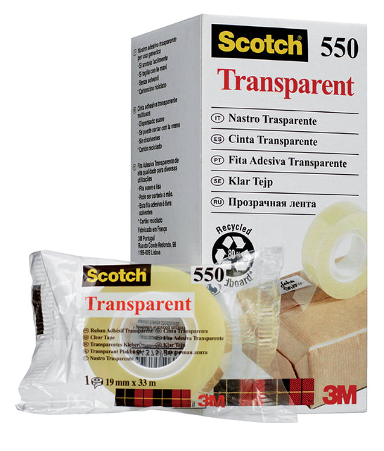 Scotch - Klebeband 550 19mmx33m transparent | 8 Stücke