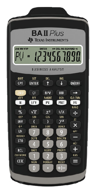 Texas Instruments - Rekenmachine texas ti-ba ii plus