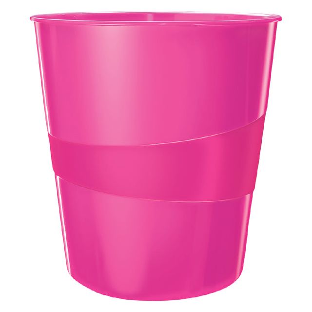 Leitz - Papierbak  wow 15 liter roze