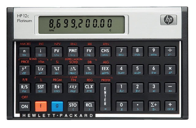 HP - Calculatrice financière 12c Platinum