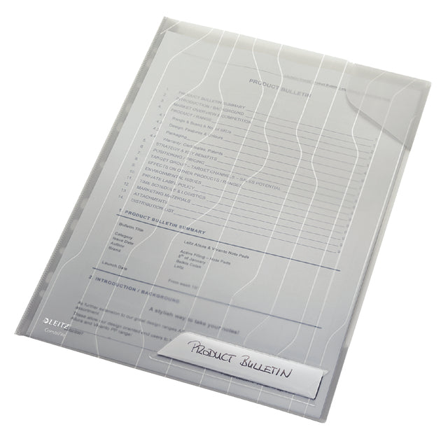 Leitz - CombiFile premium U-mapje, PP, 200 micron, A4, pak van 5 stuks, transparant