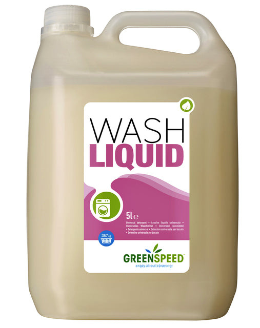 Greenspeed - vloeibaar wasmiddel Wash Liquid, 71 wasbeurten, flacon van 5 liter