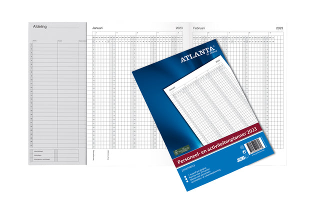 Atlanta - Planificateur annuel 2023 ATL Personnel et activités A4 | 1 pièce | 5 pièces