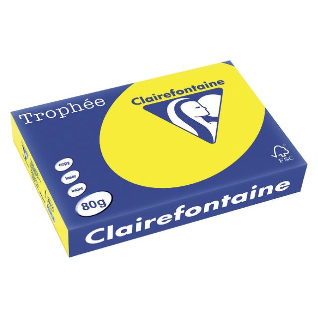 Trophee - Kopieerpapier a4 80gr zonnegeel