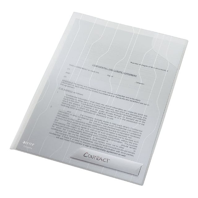 Leitz - Combifile Leitz Hard Back A4 PP Transparent | Setzen Sie ein 3 -Stück | 6 Stück