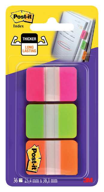 Post -it - Indextabs 686 25.4x38mm Strong Assorti