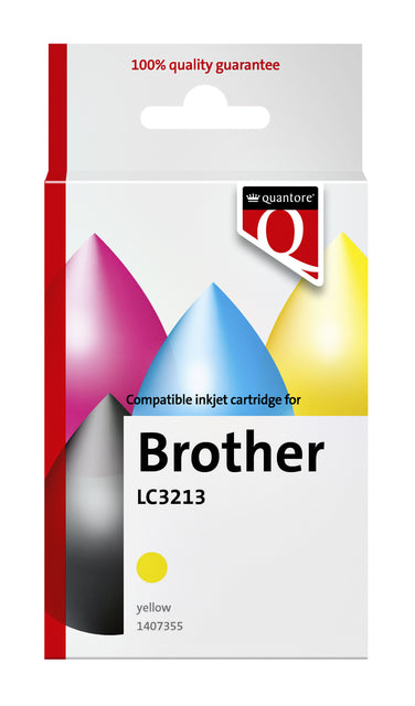 Quantore - Inktcartridge brother lc3213 geel | 12 stuks