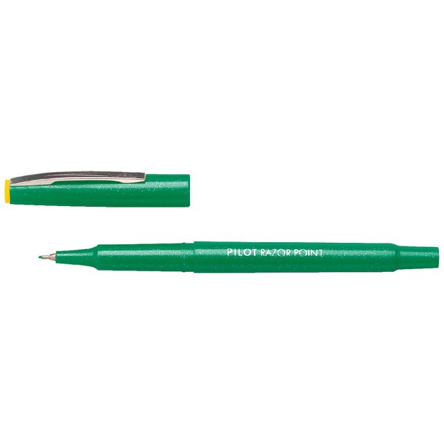 Pilot - Fineliner Pilot Razor Point SW -10 PP Green 0,4mm | 12 Stücke