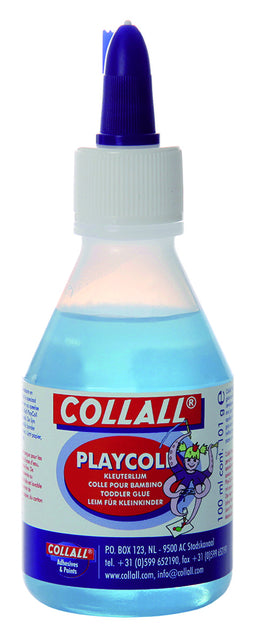 COLLALL - Playcoll de colle pour enfants 100 ml | 24 pièces