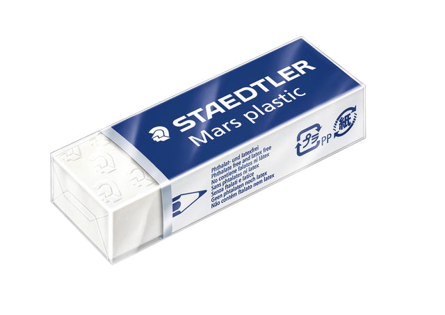 Staedtler - Gum 52650 65x23x10mm crayon blanc