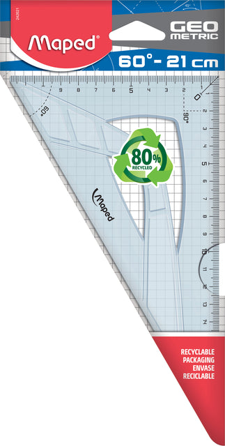 Maped - Geométrique 21 cm Crochet, 60 °