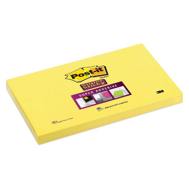 Post-it - Memoblok 3m  655s 76x127mm ss geel | 12 stuks