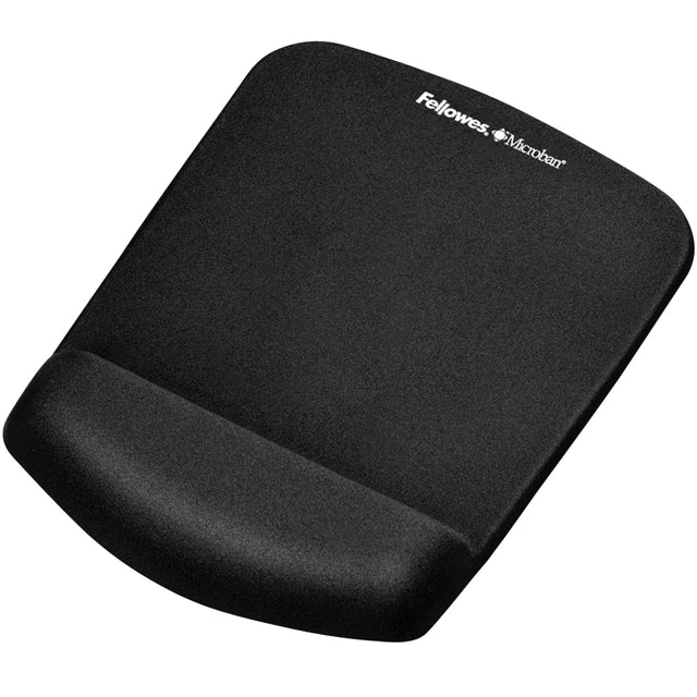 Fellowes - Plushtouch Mausmatte mit Handgelenksunterstützung, schwarz