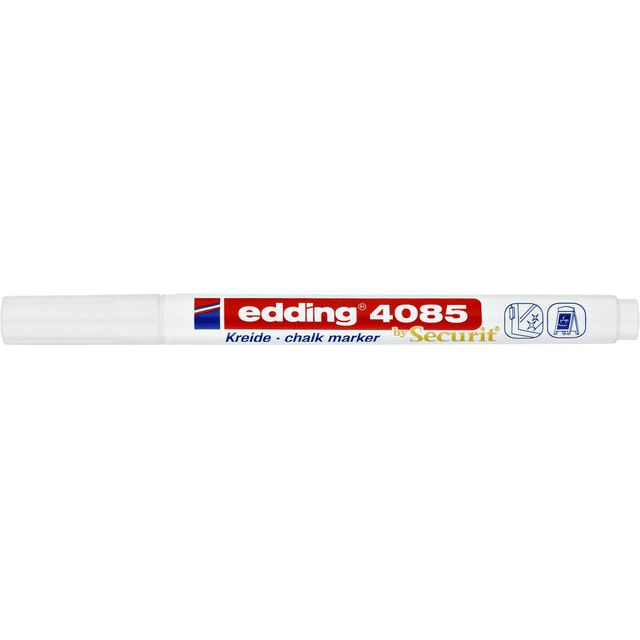 Edding - Chalkstift Edding von 4085 um 1-2 mm weiß | 10 Stücke