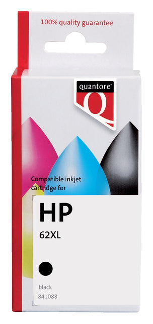 Quantore - Inktcartridge hp 62xl c2p05cn hc zwart