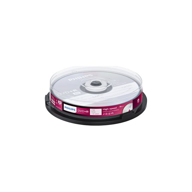 Philips - DVD+R 4,7 GB 16x SP (10)