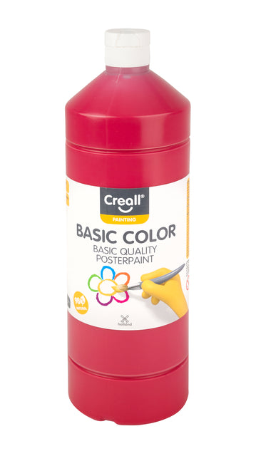 Creall - Plakkaatverf creall basic donkerrood 1000ml