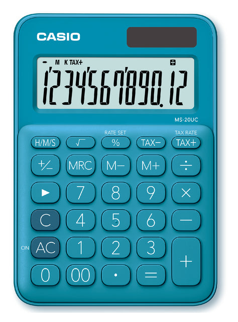 Casio - Calculatrice MS -20UC bleu