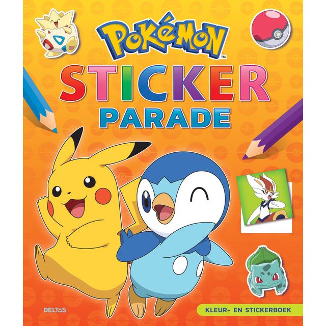 Farb- und Aufkleberbuch Deltas Pokémon Sticker Parade