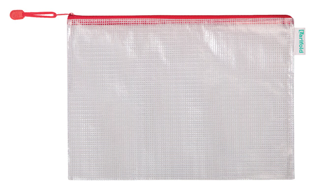 Tarifold - Aufbewahrungstasche mit Reißverschluss 330x240 mm PVC -Rot