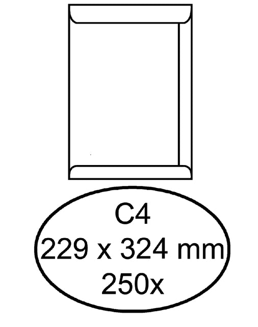 Hermes - Enveloppe Deed C4 229x324mm blanc 250 pièces