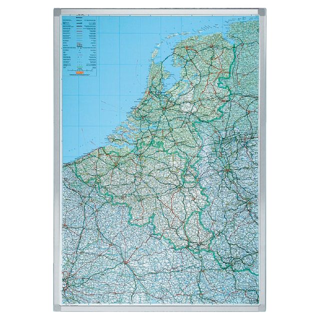 Legamaster - Landkaart  benelux 105x88 beschr/magn