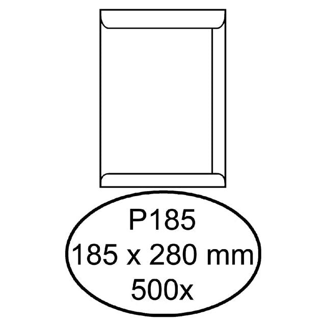 Quantore - Umschlag Tat P185 185x280mm Weiß 500 Stück