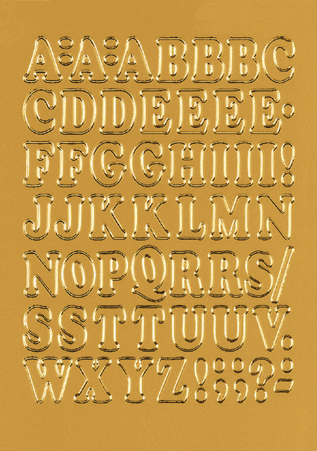 Herma - Étiquette 4183 LETTRES 12MM A -Z FOIR GOLD 50 PIEUX | 10 pièces