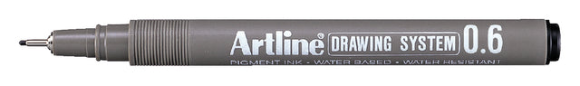 Artline - Fineliner 0,6 mm noir | 12 pièces