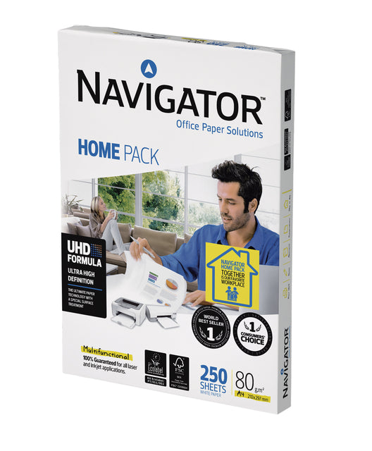 Navigator - Home Pack Druckpapier ft A4.80 g, 250 Blechanzug