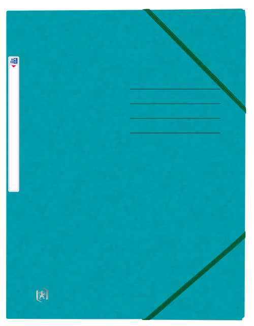 Oxford - Elastomap oxford top file+ a4 aqua | 10 stuks