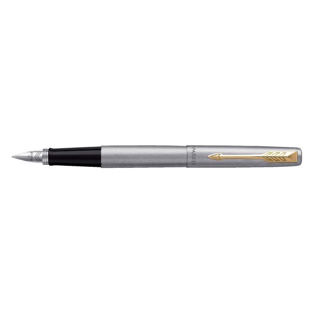 Parker - Fountain Pen Jotter Medium GT en acier inoxydable