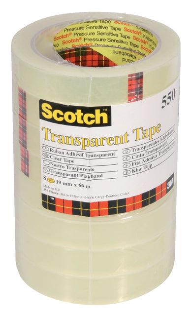 Scotch - Klebeband 550 19mmx66m transparent | 12 Stücke