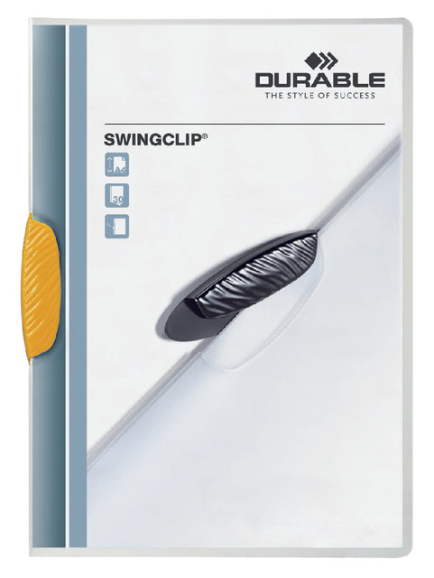 Durable - Klemmap durable 2260 swingclip geel