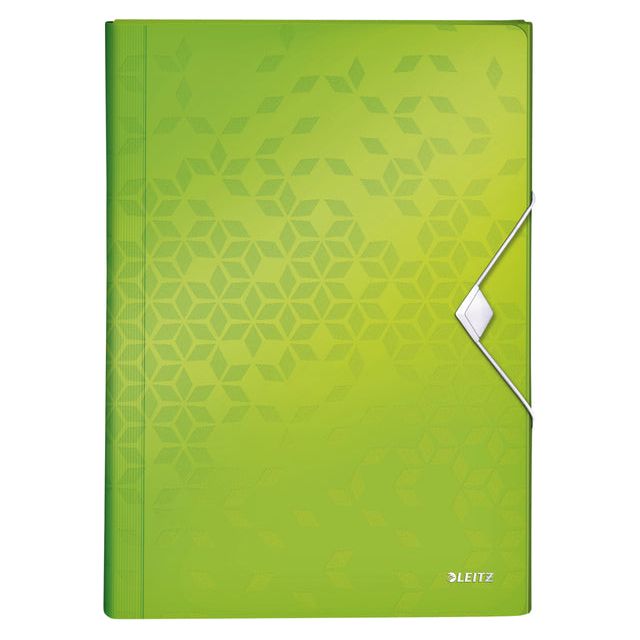 Leitz - Tri Folder wow 6 Tabs Pp Green | 5 pièces